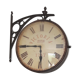 Clock double sided spirit station hall