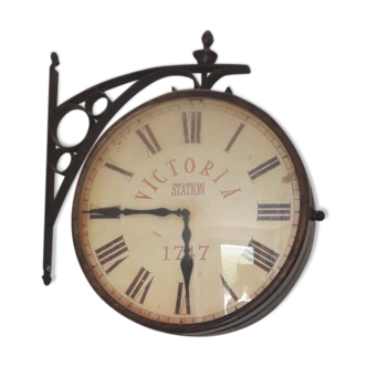 Clock double sided spirit station hall