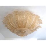 Murano Style Glass Sputnik Chandelier Flush Mount, Mazzega Zuccheri Venini