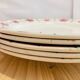 X6 assiettes à fleurs rose Monique Ceranord France-retro-vintage