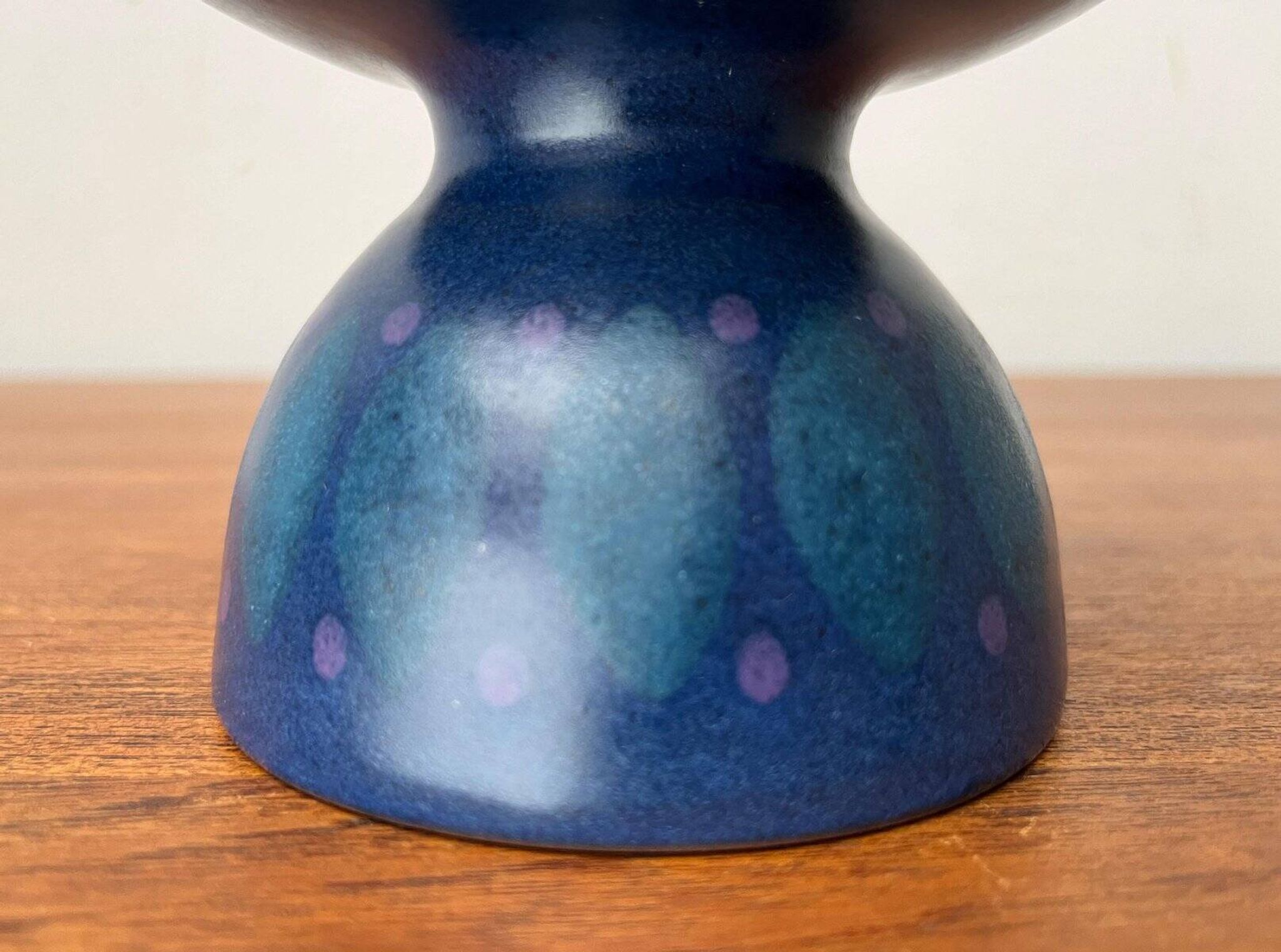 Vintage pottery candlestick from West Germany by KMK Keramik Manufaktur Kupfermühle, 1970s.