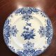 Set of 8 dinner plates blue Longwy