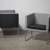 Pair of vintage amchairs model Solo by Antonio Citterio for B&B Italia