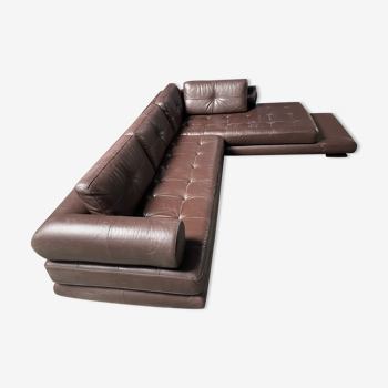 Leather corner sofa