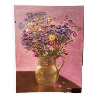 Bouquet of flowers oil painting painting