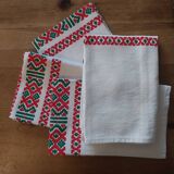 Serviettes de table vintage