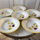 Lot de 6 assiettes creuses Digoin Sarreguemines modèle "Alouette" années 30-40