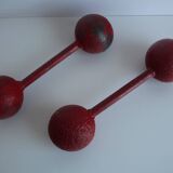 Set of Art deco Double Ball Dumbbels, 1930s.