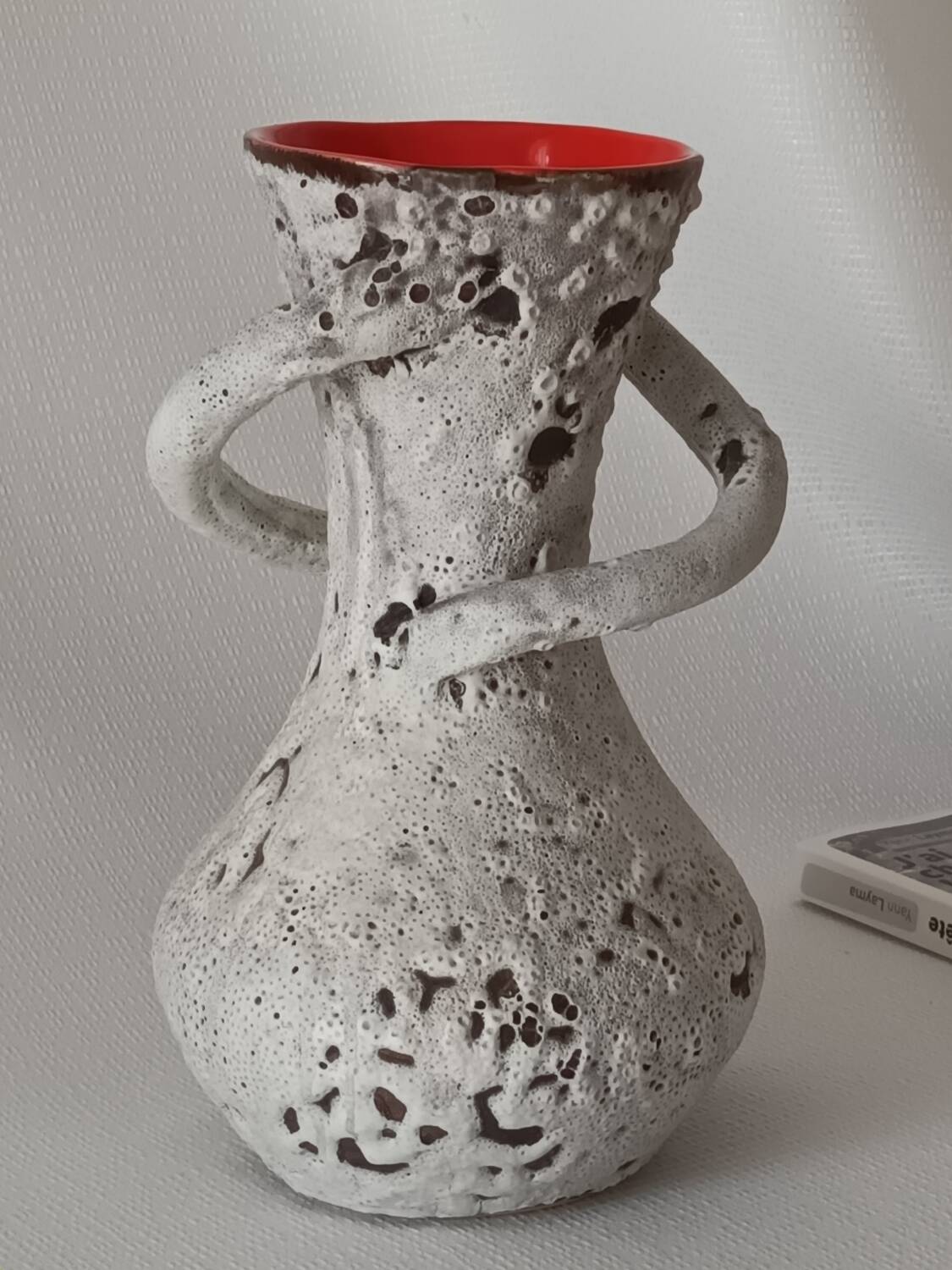 Vase céramique Fat Lava vintage 60/70
