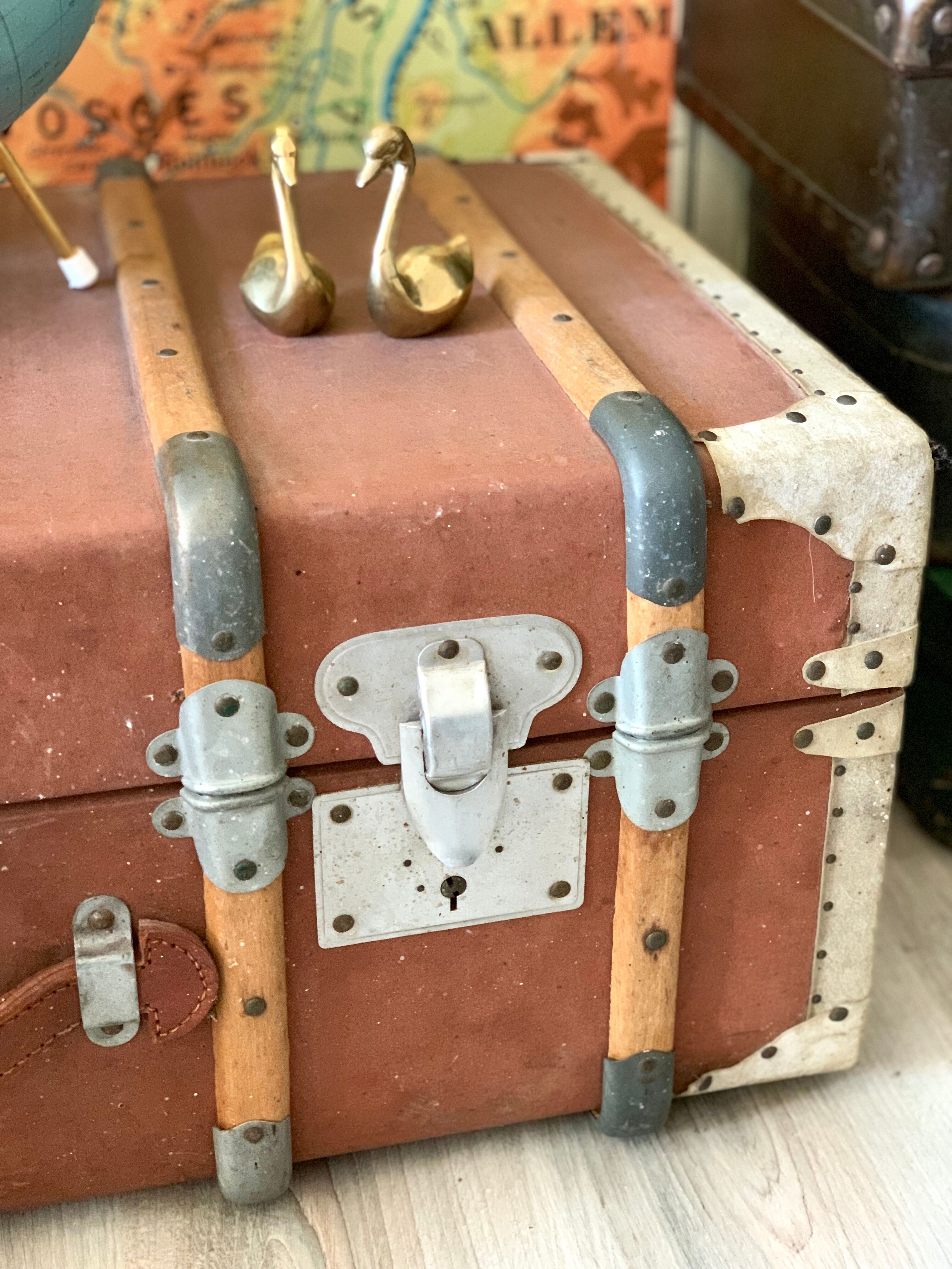 Big vintage travel trunk