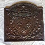 Cast iron fireplace plate