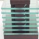 Demeter wood and glass lamp Maison Desny 1980