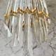 XXL Venini wall lamp in glass and crystal, Italy 1980
