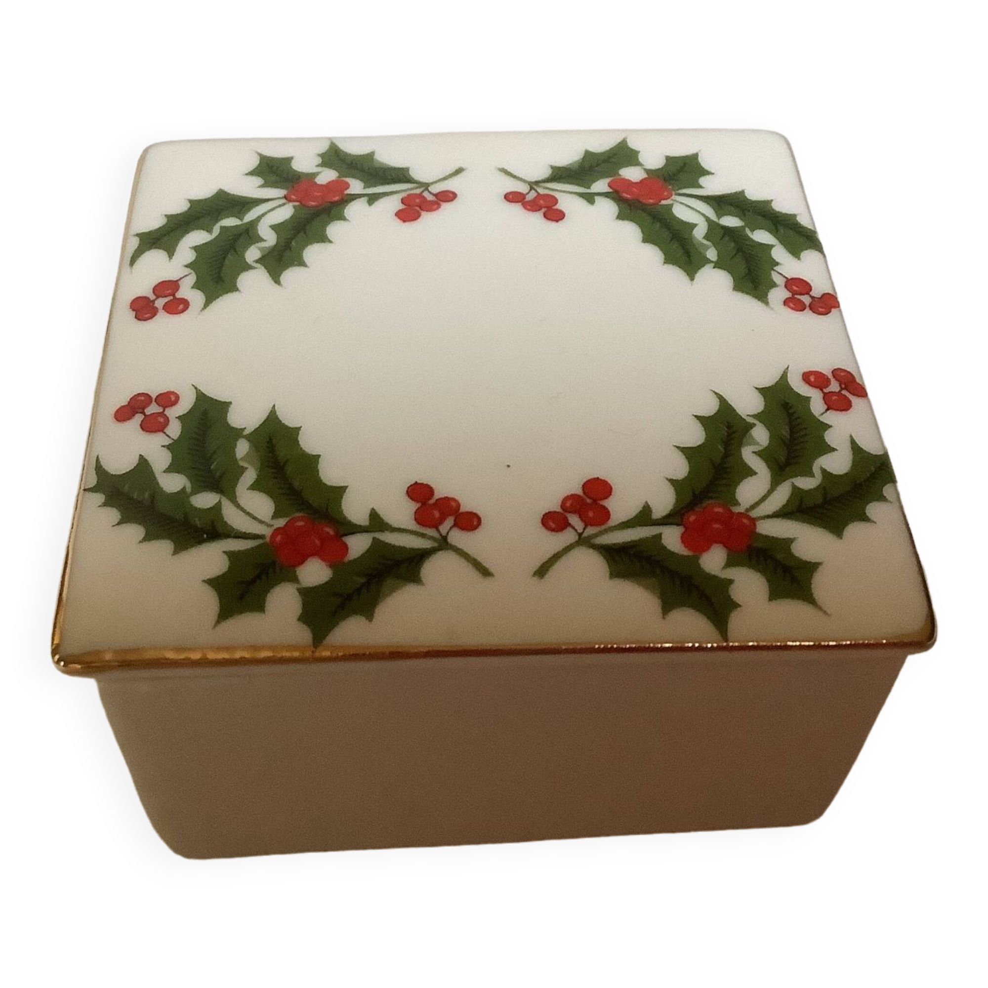 Boîte aux motifs de houx