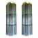 Murano glass Tronchi wall lights in grey and light blue by Simoeng, set of 2