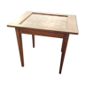 Game table with chessboard on mahogany board around 1950