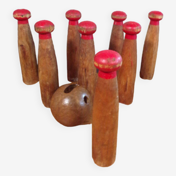 Jeu de bowling 1900 en bois