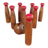 1900 wooden bowling game