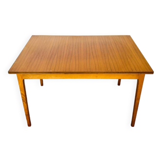 Scandinavian teak dining table with extensions 1960