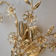 Pair of wall light Italian "Bouquets of flowers"