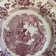 Plat creux ancien, Longwy france, modele Cyprus, motif asiatique, art deco et collector