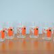 Lot de 6 verres à orangina, année 70