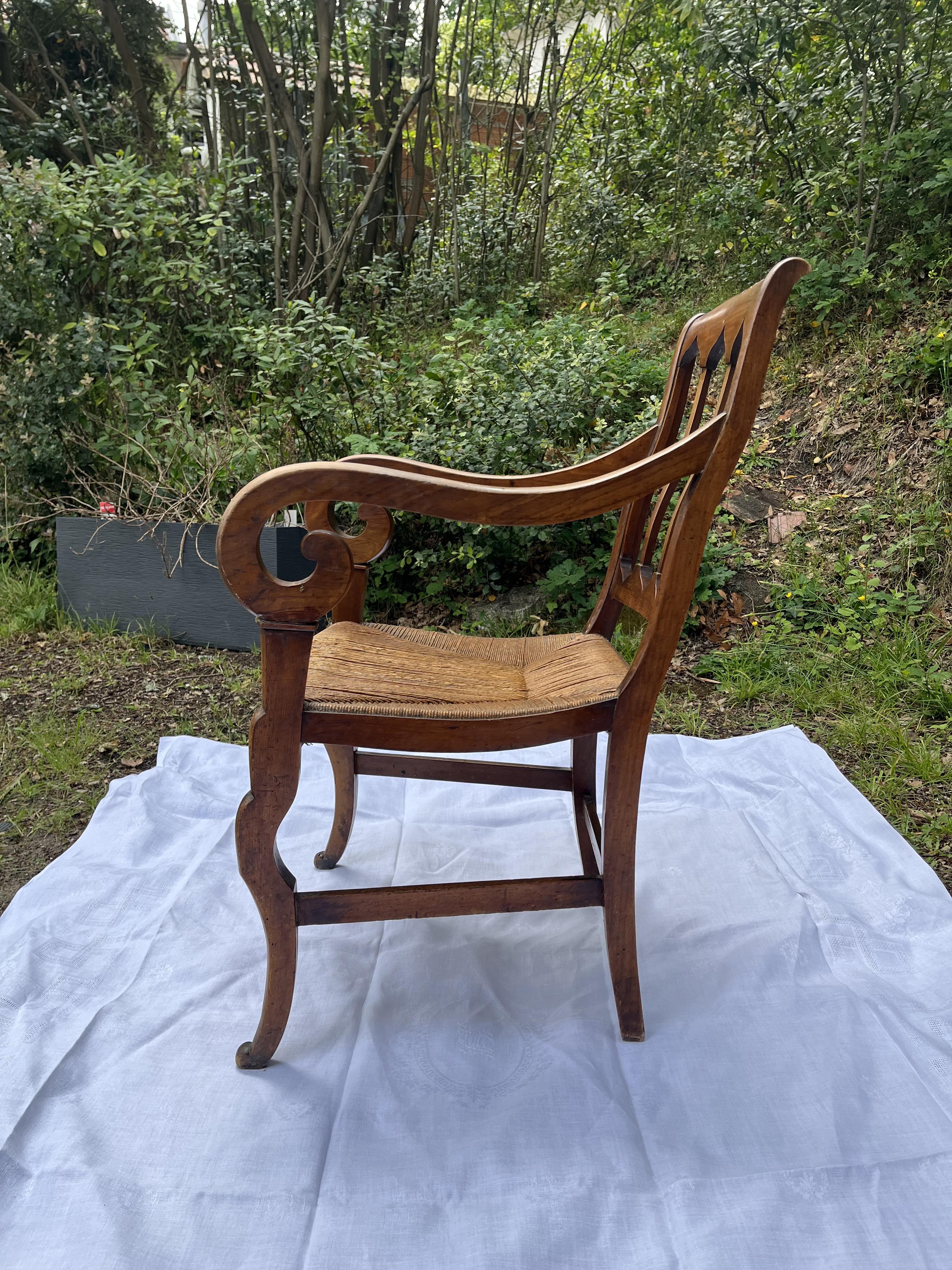 Wooden armchair