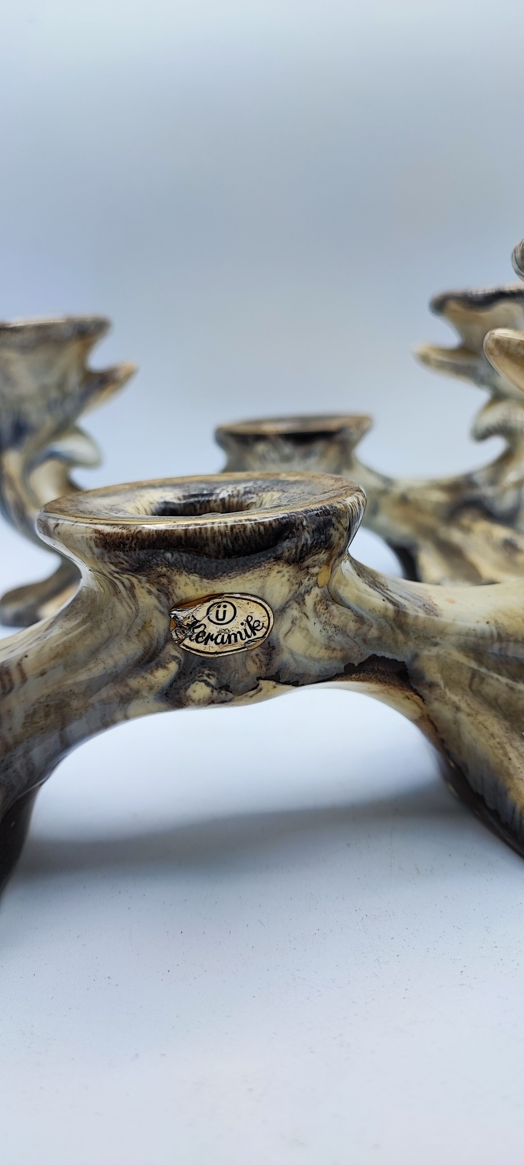 Pair of U Keramik candlesticks