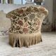 Fauteuil napoléon fleuri XIXème