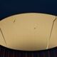 Vintage wrought iron table lamp in swirl shape with pleated shade