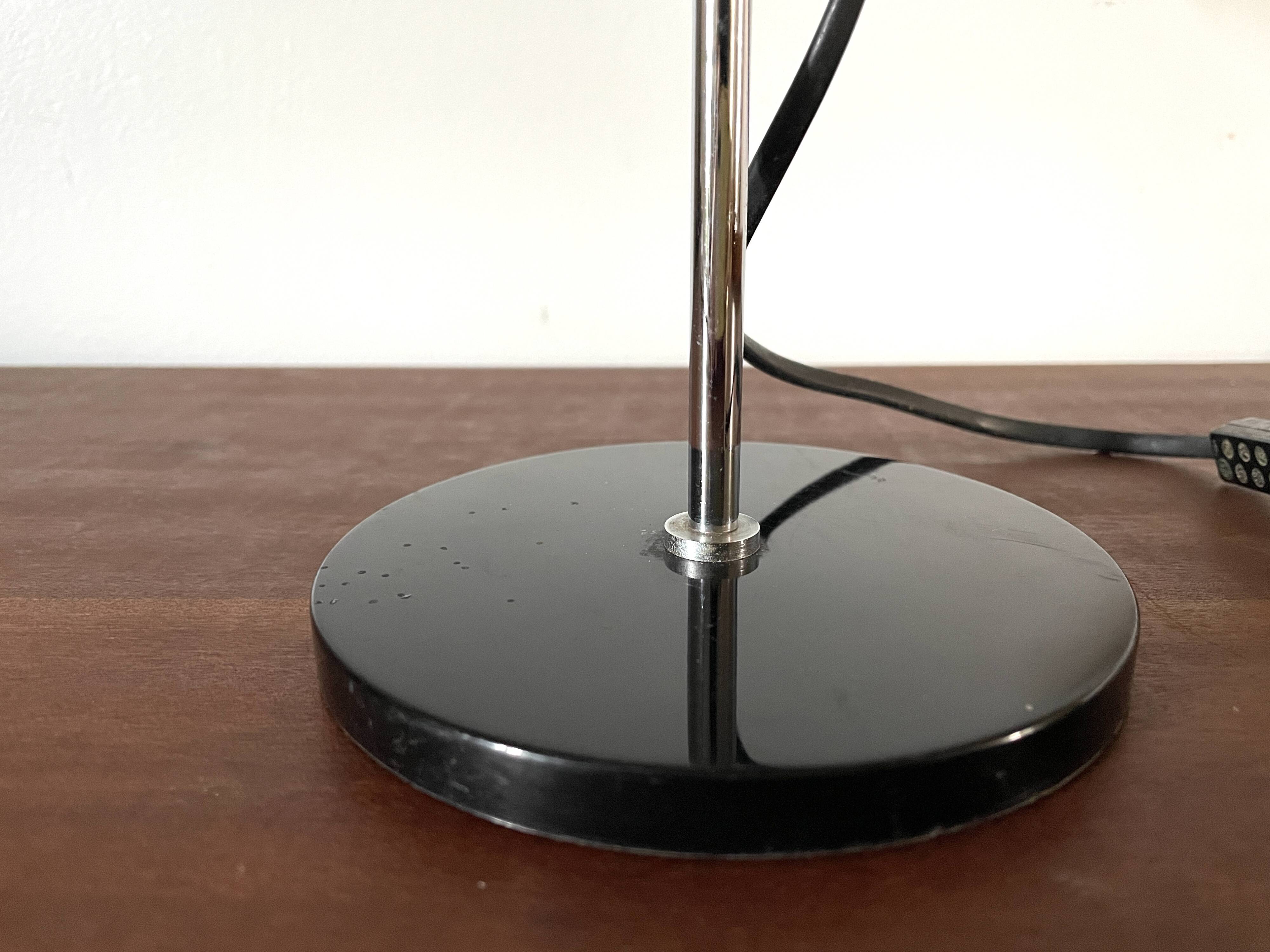 Lampe de bureau à pince noire 1970