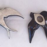 Two ceramic wall swallows