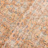 7x10 Pumpink Orange Large Vintage Rug 204x296Cm