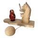 Bogorodskaya traditional Russian wooden bear and matryoshka toy