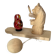 Bogorodskaya traditional Russian wooden bear and matryoshka toy