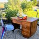 Mid-century teacher's desk.