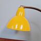 Casserole lamp in yellow lacquered metal and black marble, 1950s