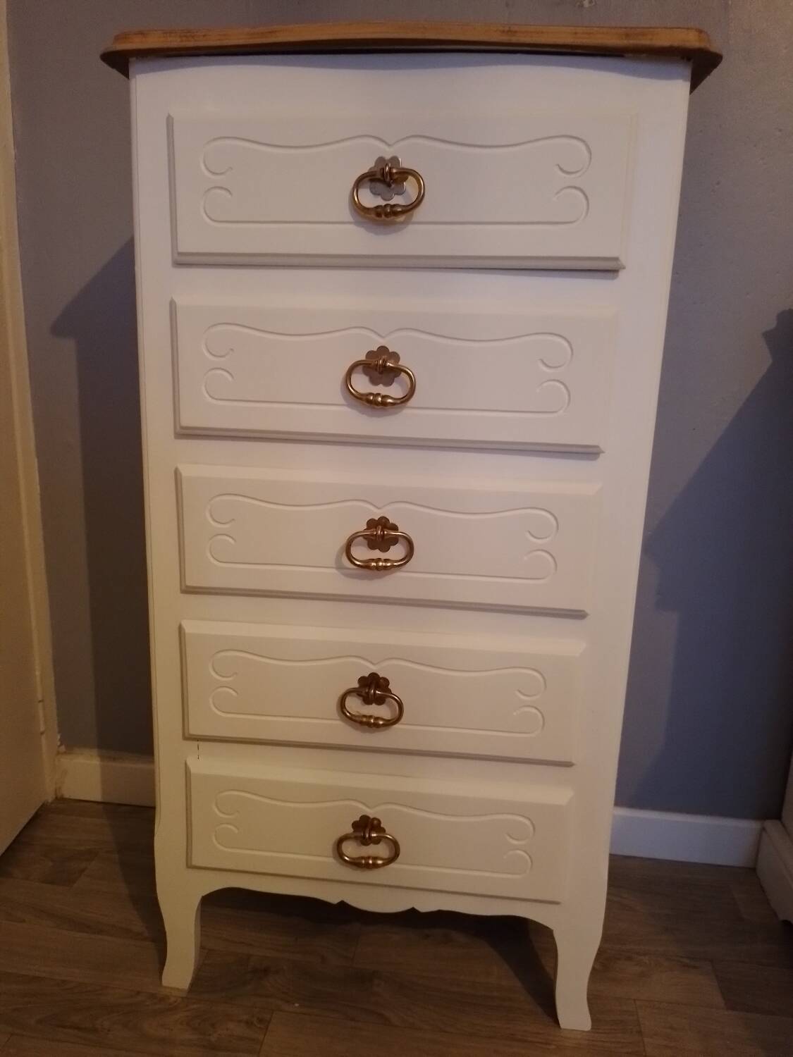 Restored wooden chiffonier