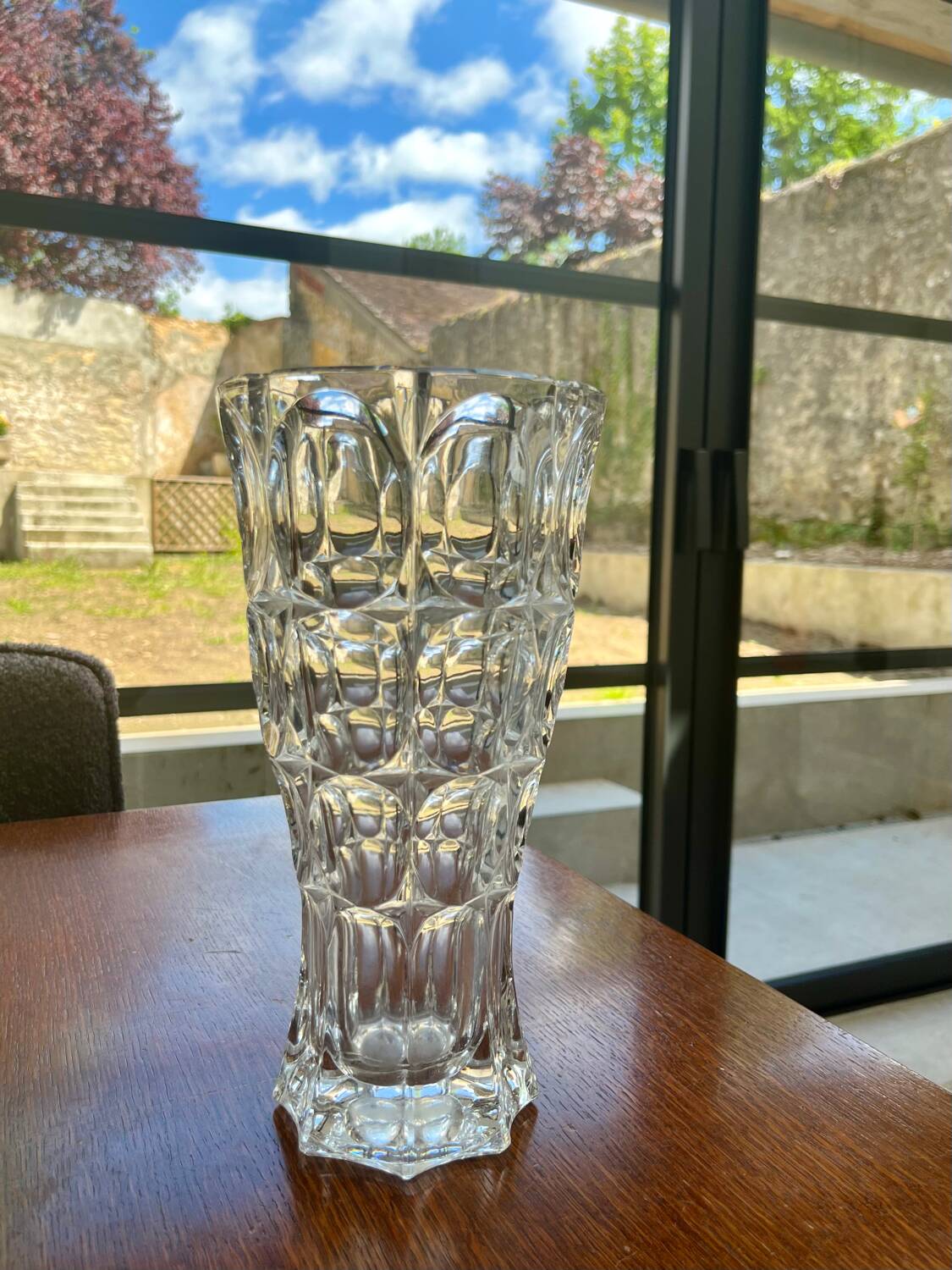 Vintage glass vase