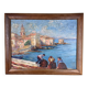 Saint Tropez Oil On Panel Signed By Zicca XX Eme