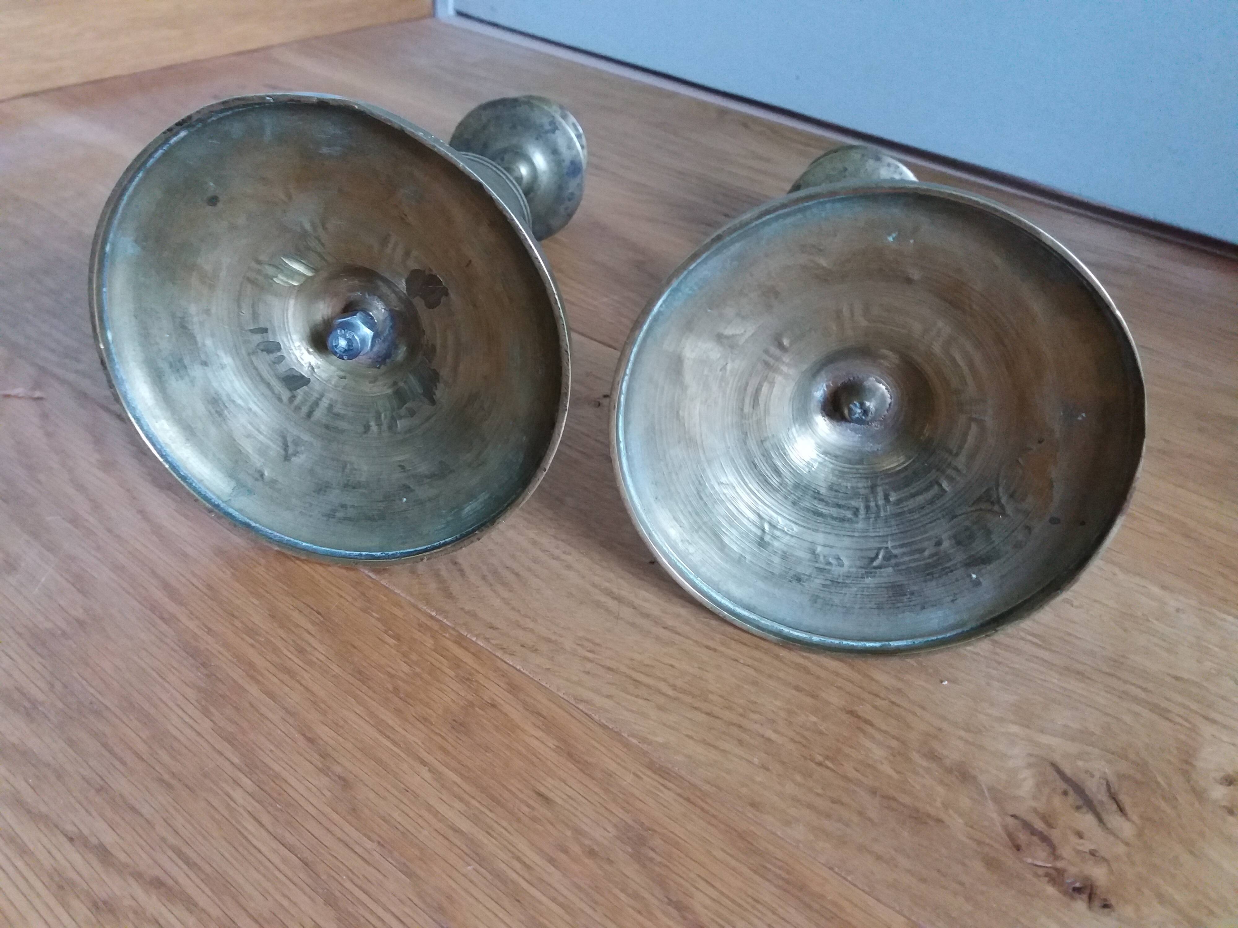 Brass candlesticks