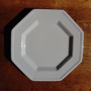 6 white octagonal dessert plates Johnson Brothers Heritage (ø 19.5 cm)