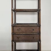 Etagere et commode en rotin