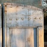 Pair of patinated wood shutters 19th
