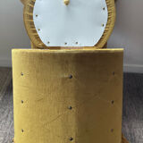 Vintage children's armchair in green velvet