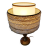 Wool lampshade table lamp