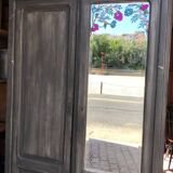 Vintage cabinet repainted in grey