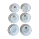 Arcopal set of 6 dessert plates scented pea pattern