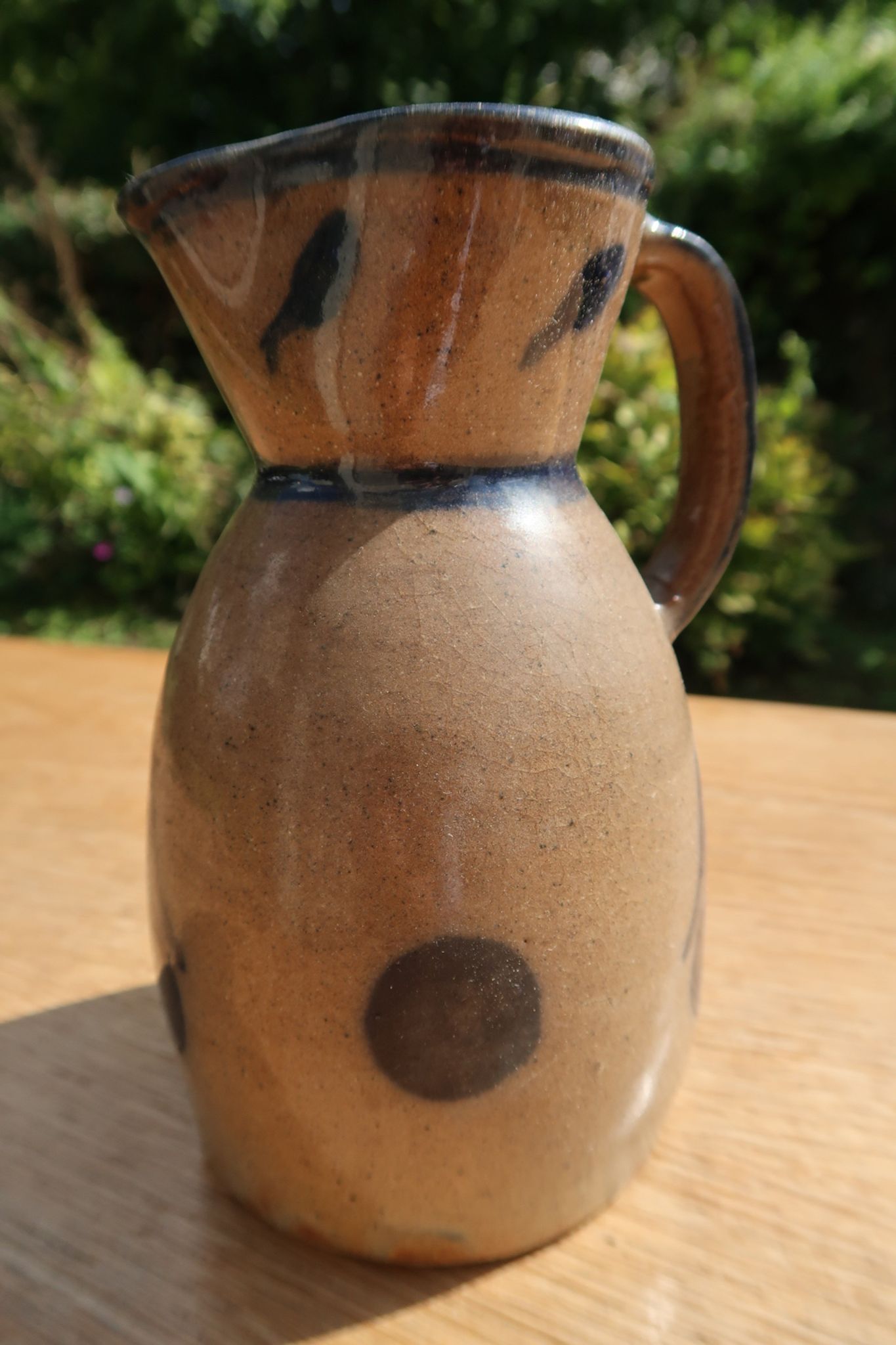Vintage ceramic pitcher or carafe or jug