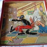 box of 6 wooden puzzles the 3 little walt Dizney pigs